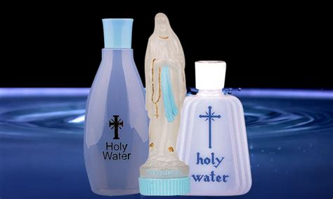 Holy water .